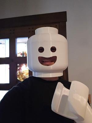 Lego Minifigure Head Helmet 