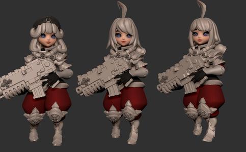 Anime chibi space nuns megaset