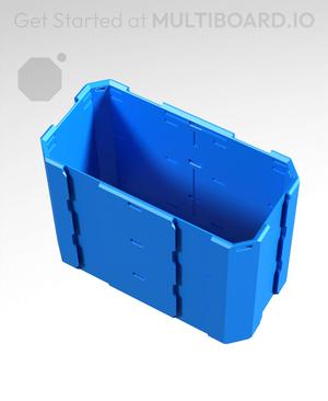 2x1x1.5 - Full Multipoint Rail - Standard Click-In Multibin Shell Extension