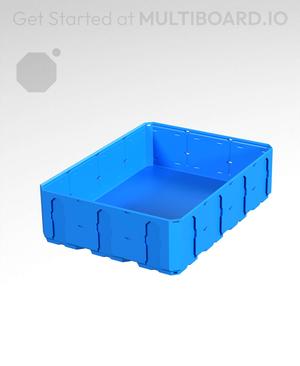 3x4x1 - Topped Multipoint Rail - Multibin Shell