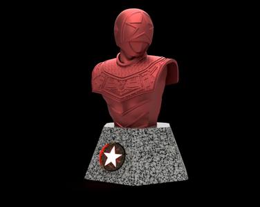 Zeo Ranger V Bust with LED Base