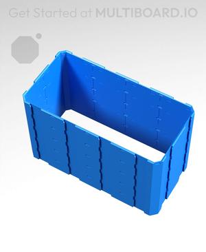 4x2x2.5 - Full Multipoint Rail - Pop-In Multibin Shell Extension