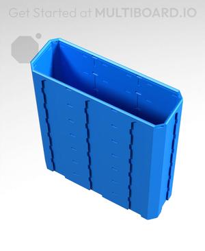 3x1x3.5 - Topped Multipoint Rail - Pop-In Multibin Shell Extension