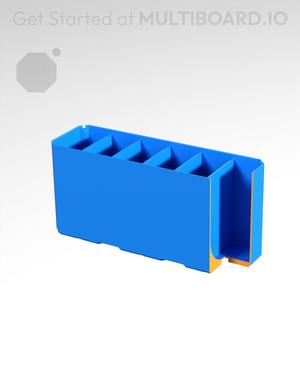 3x1x1.5 - Curved - Double Divided Bin - Multibin Insert