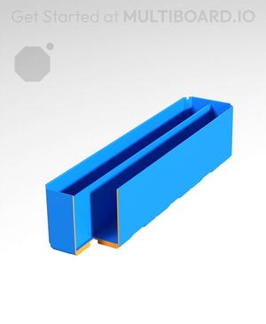 1x4x1 - Double Divided Bin - Multibin Insert