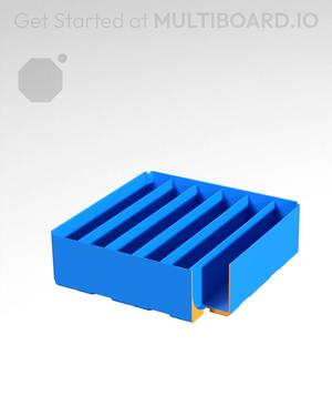 3x3x1 - Curved - Double Divided Bin - Multibin Insert