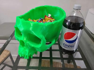Skull Halloween candy bowl!