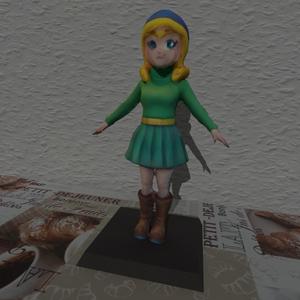 Ski Girl Winterlady Low SLA FOR Handpainting