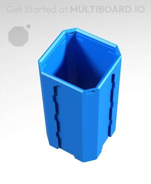 1x1x2 - Topped Multipoint Rail - Pop-In Multibin Shell Extension