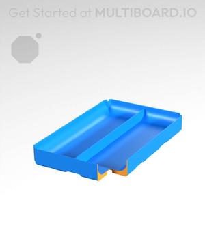 2x3x0.5 - Full Curved - Divided Bin - Multibin Insert