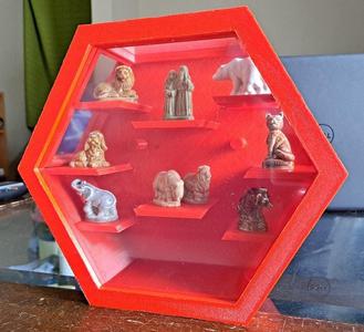 Hexagonal Curio Cabinet