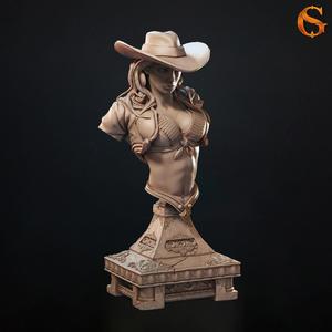 Bust - Sixgun Charlene, Female Human Gunfighter