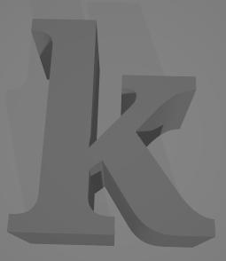 letra k