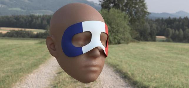 Kylian Mbappé style broken nose mask