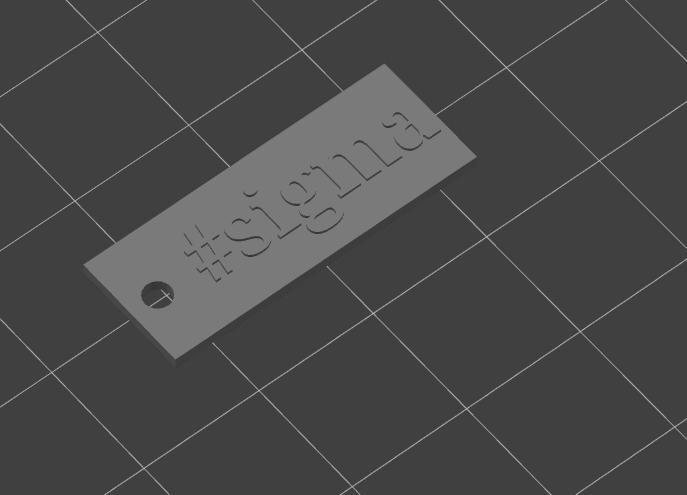 Brelok #Sigma | Pendant #Sigma