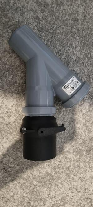 DN50 / Throttle Valve Type Non-Clog Blast Gate for Workshop Dust Extraction