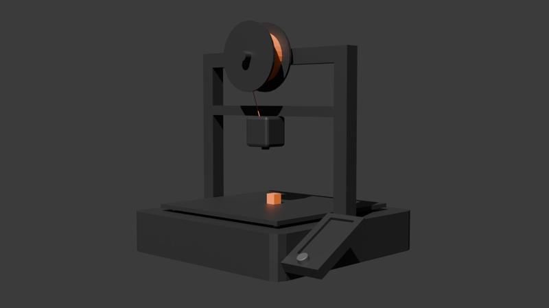 Low Poly 3D Printer