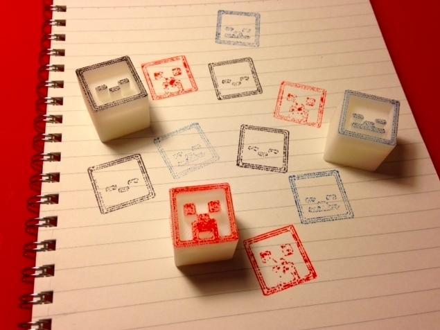 Minecraft stamp blocks