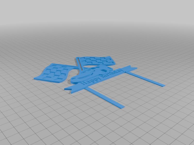 Cars Happy Birthday Cake Topper