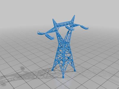 Very high voltage electricity pylon