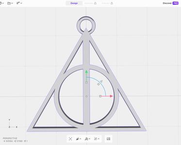 deathly hallows pendant