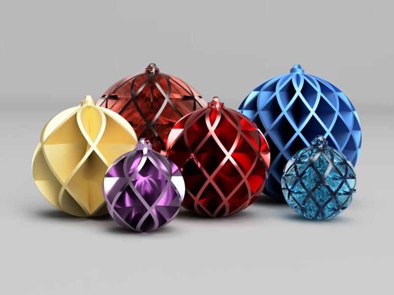 Christmas Ball, full cross ribs