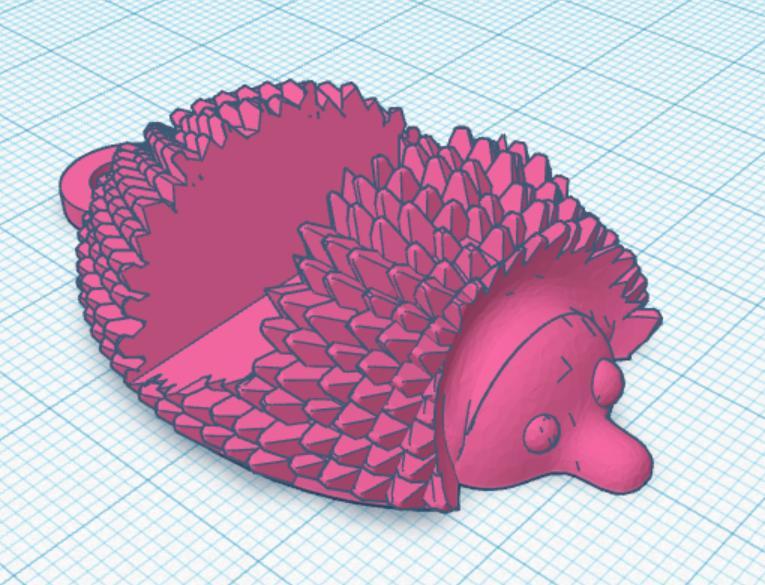 hedgehog phone holder keyring