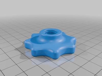 1/2-13 threaded knob (designed for harbor freight fixture table clamps)