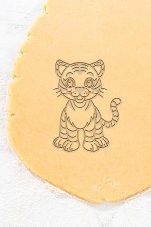 Baby Tiger Cookie Cutter, Biscuit Cutter