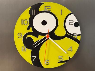 wall / desk clock Homer Simpsons HueForge
