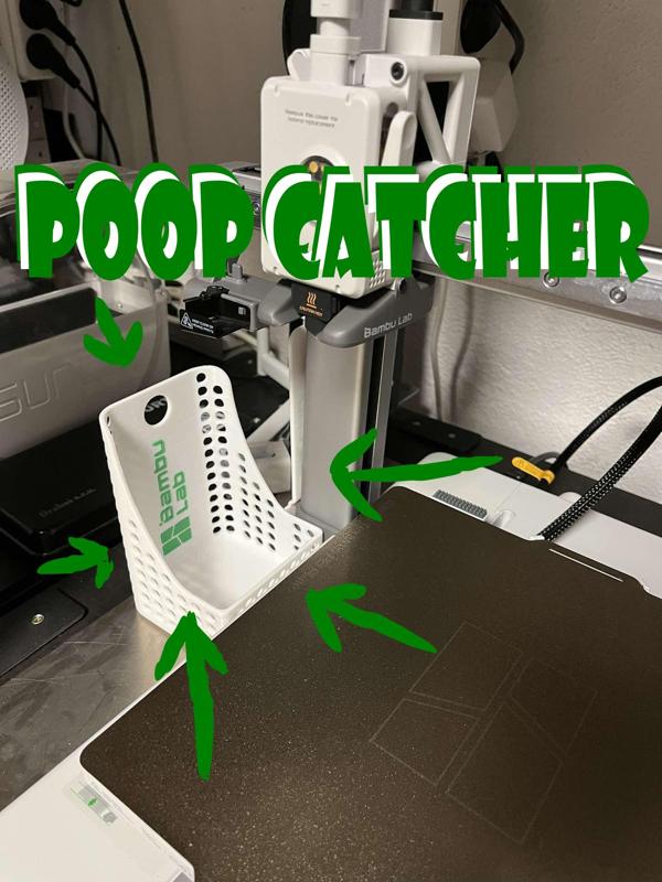 TOP Bambulab A1 velký chytač hovínek