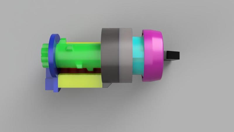 Rotary Switch with Microswtiches - Drehschalter mit Mikroschaltern