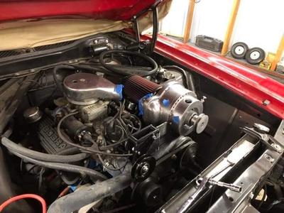 Ford Windsor vintage supercharger mount