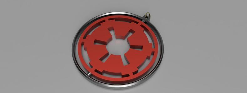 Stary Wars spinny empire print in place key ring