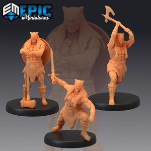 Barbarian Champion Set / Masked Warrior / Melee Adventurer