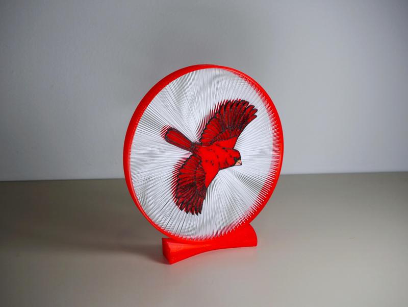 Cardinal Bird String Art