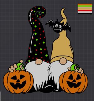 2D halloween Gnomes
