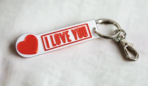 I love you keyring