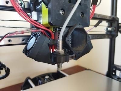 Inductive Probe Mount for LulzBot V3 Toolhead Fan Duct on a Taz 5