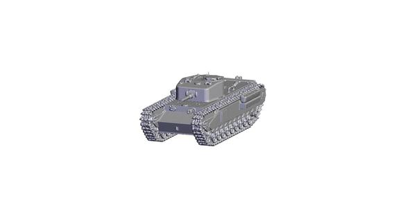1/87 Scale Churchill Tank.stl