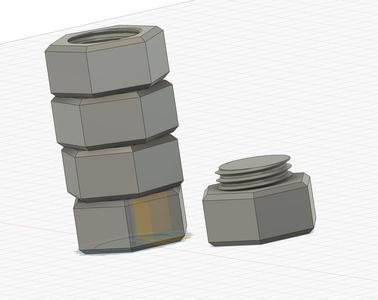 Pilbox Screw - Pastillero tuercas