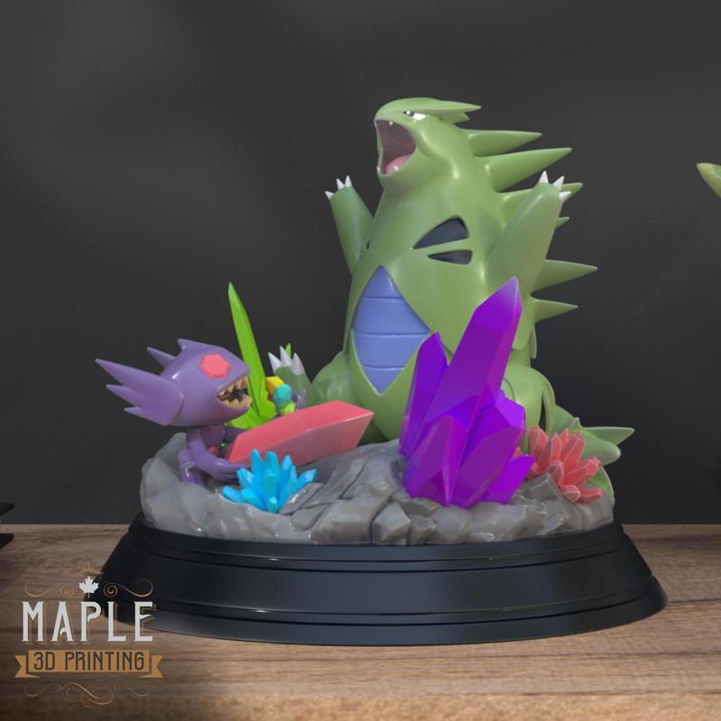 Mega Sableye & Tyranitar Diorama - Pokemon - Tag Team