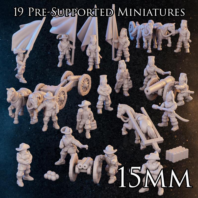 15mm - Pike & Shot - Artillery