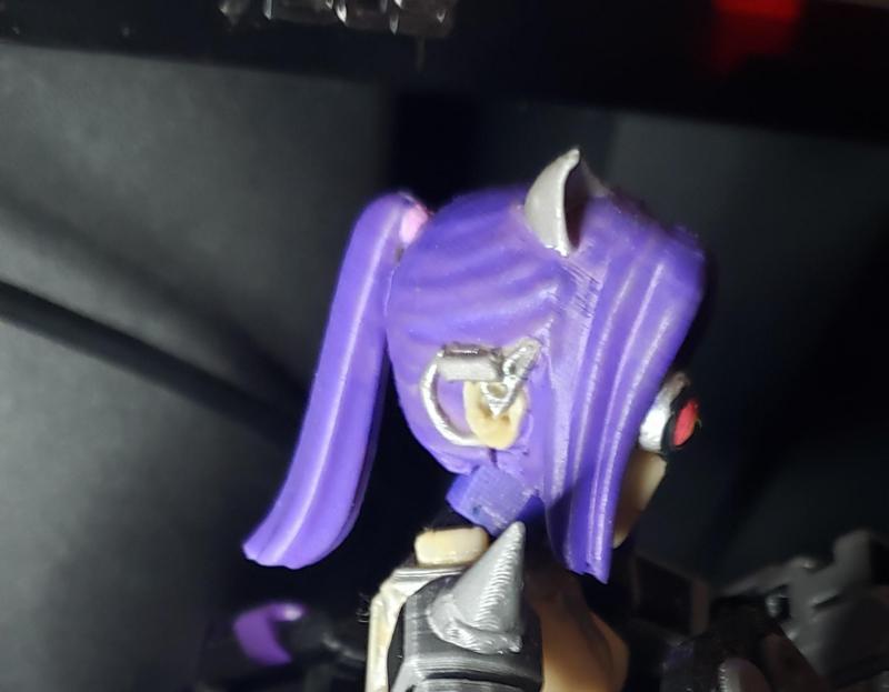 Dummy 13 blank Anime head w/ ponytail and Visor