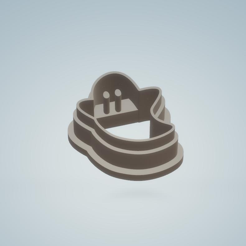 Polymer clay cutter | mini ghost stud earrings