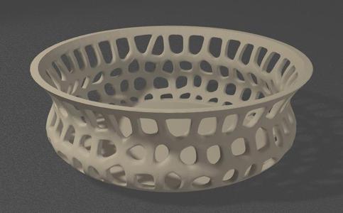 Modern voronoi bowl vase
