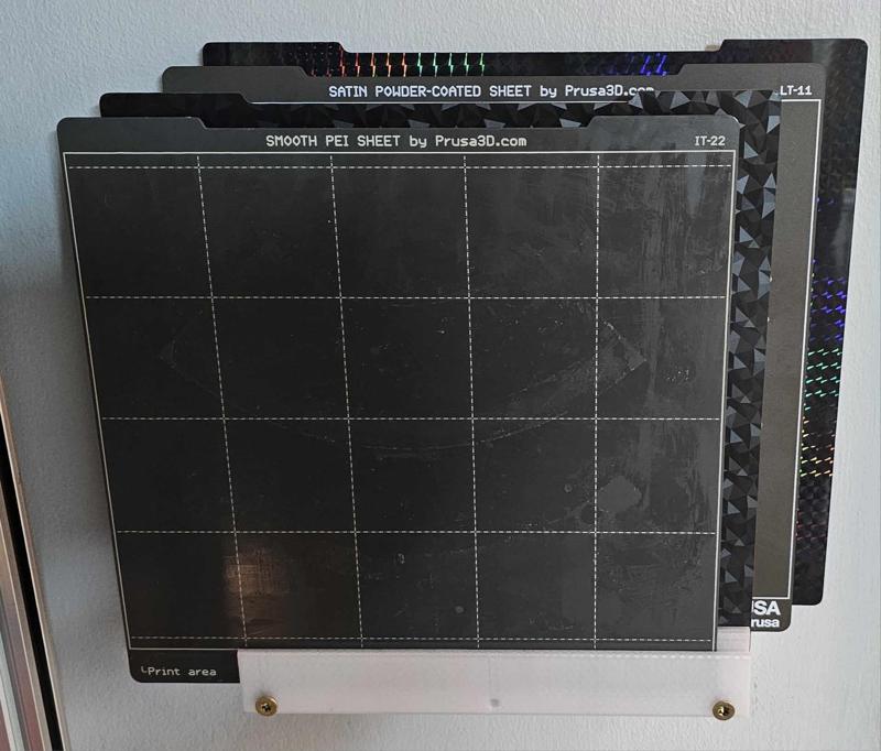 Wall mounted plate holder