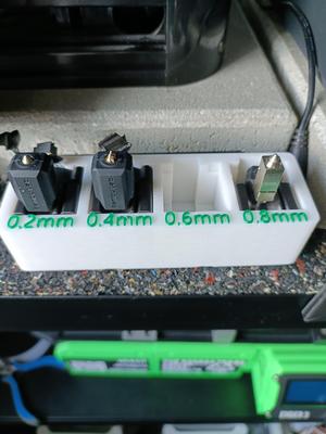 Gridfinity 3x1 Bambu Lab P1P/S x4 Hotend Holder