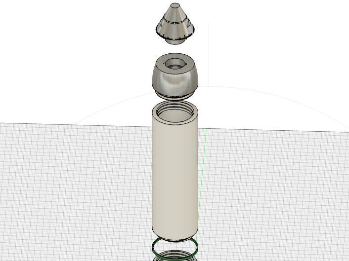Replica M853A1 81mm mortar illuminating round 1:1 scale