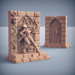 Adriana - Thieves Guild Beauty (Fantasy Pinup) & Closed Door